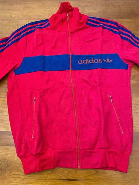 rote adidas jacke vintage